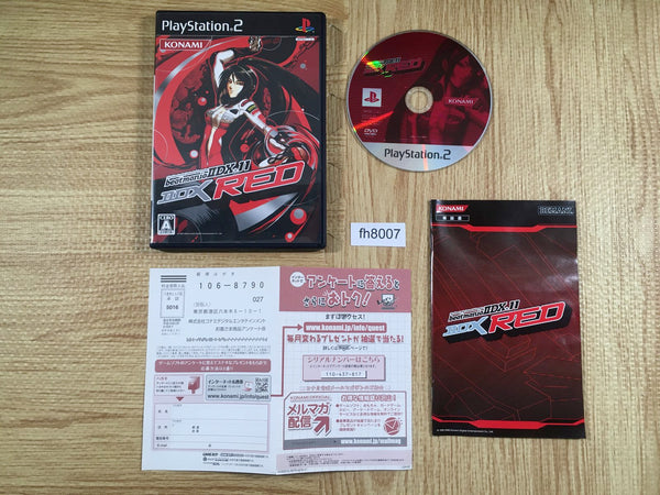FH8007 beatmania II DX 11 II DX RED PS2 Japan
