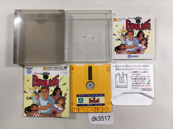 DK3517 Big Challenge! Go! Go! Bowling BOXED Famicom Disk Japan