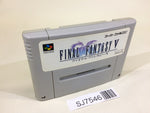 SJ7546 Final Fantasy 5 V SNES Super Famicom Japan