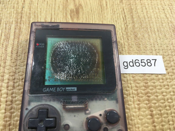 GD6587 With Defects - GameBoy Pocket Clear Purple Console Japan