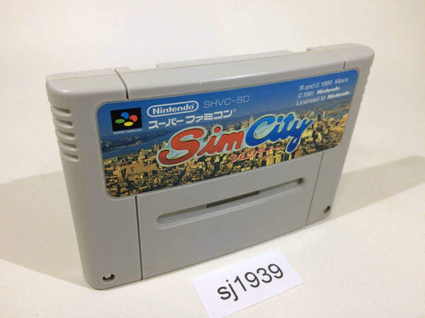 SJ1939 Sim City SNES Super Famicom Japan