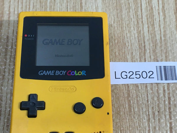 LG2502 Plz Read Item Condi GameBoy Color Yellow Game Boy Console Japan