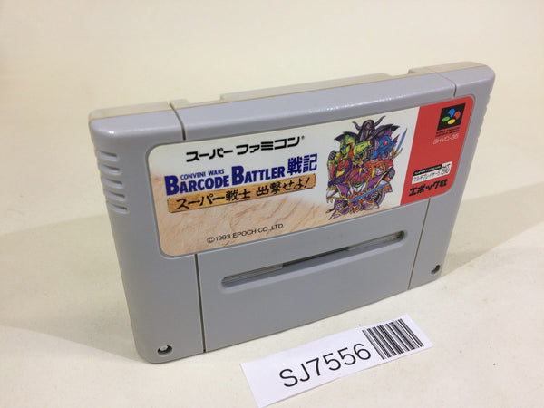 SJ7556 Conveni Wars Barcode Battler Senki SNES Super Famicom Japan