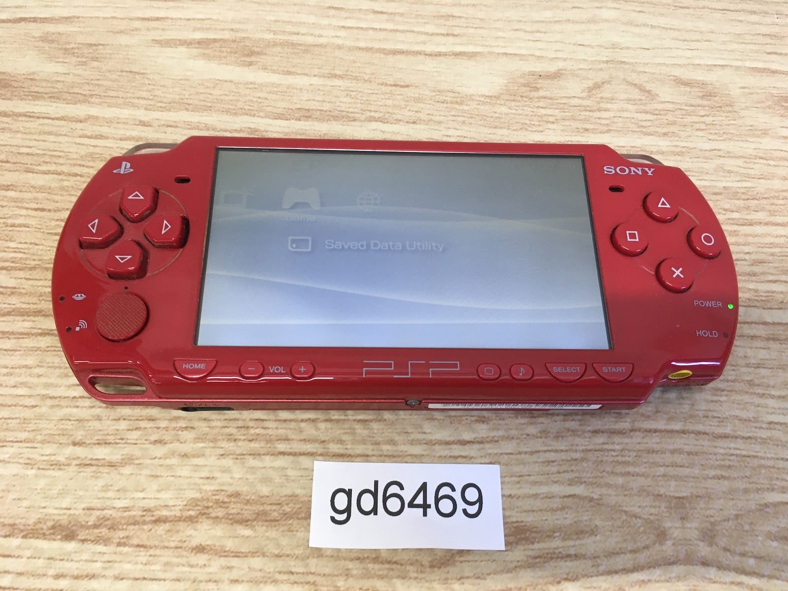 gd6469 Plz Read Item Cond PSP-2000 DEEP RED SONY PSP Console