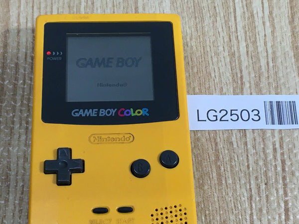 LG2503 Plz Read Item Condi GameBoy Color Yellow Game Boy Console Japan