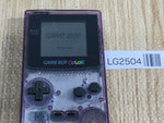 LG2504 Plz Read Item Condi GameBoy Color Clear Purple Game Boy Console Japan