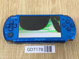 GD7178 Plz Read Item Condi PSP-3000 VIBRANT BLUE SONY PSP Console Japan