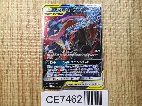 CE7462 Greninja&Zoroark tag team GX RR SM9a 025/055 Pokemon Card TCG Japan