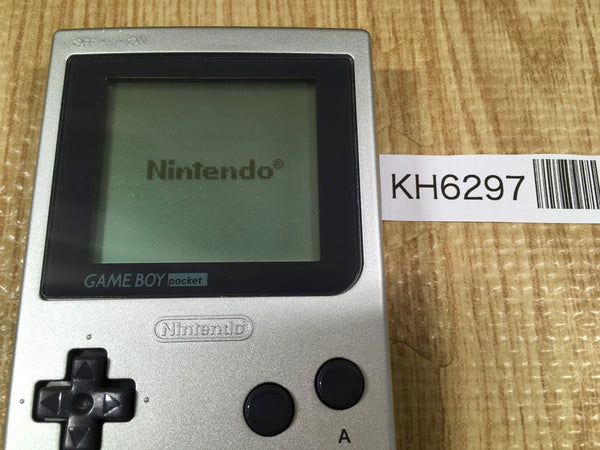 KH6297 Tested Working - GameBoy Pocket Silver Game Boy Console Japan