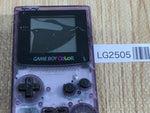 LG2505 Plz Read Item Condi GameBoy Color Clear Purple Game Boy Console Japan