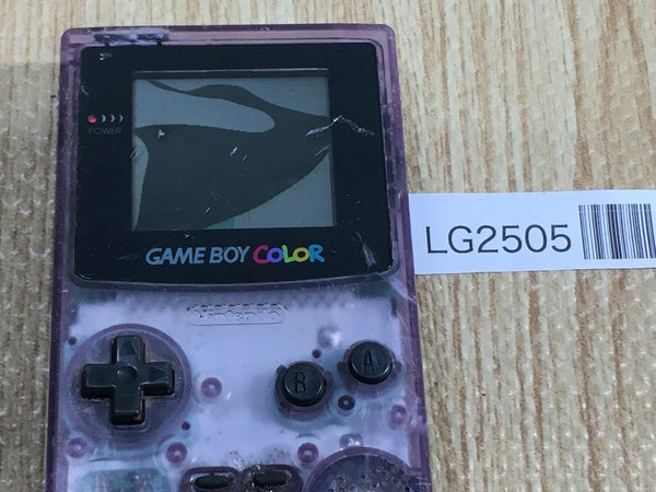 LG2505 Plz Read Item Condi GameBoy Color Clear Purple Game Boy Console Japan