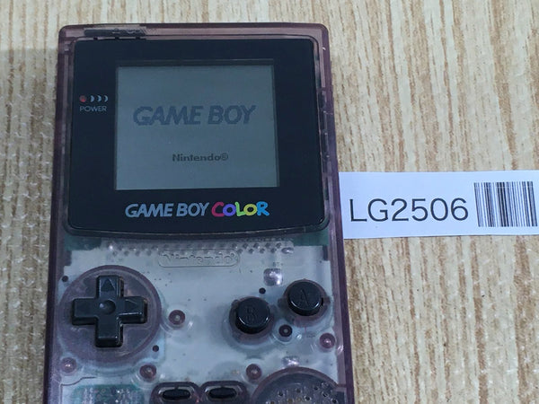 LG2506 Plz Read Item Condi GameBoy Color Clear Purple Game Boy Console Japan