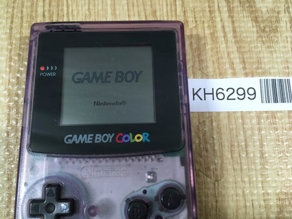 KH6299 Plz Read Item Condi GameBoy Color Clear Purple Game Boy Console Japan