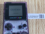 LG2507 Plz Read Item Condi GameBoy Color Clear Purple Game Boy Console Japan