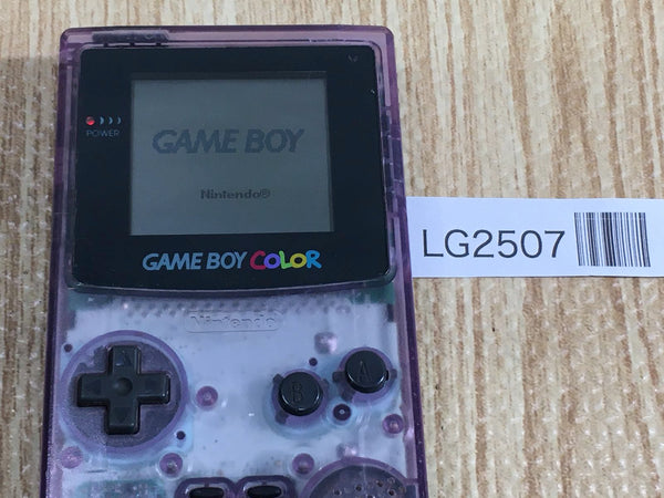 LG2507 Plz Read Item Condi GameBoy Color Clear Purple Game Boy Console Japan