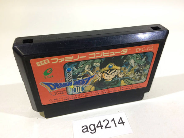 AG4214 Dragon Quest III 3 NES Famicom Japan