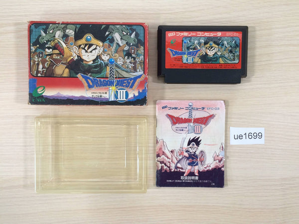 ue1699 Dragon Quest III 3 BOXED NES Famicom Japan