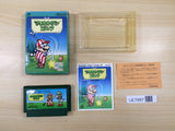 UE7987 Mario Open Golf BOXED NES Famicom Japan