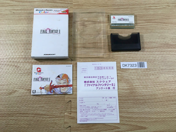 DK7323 FINAL FANTASY II BOXED Wonder Swan Bandai Japan