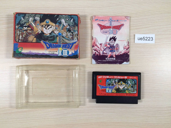 UE5223 Dragon Quest III 3 BOXED NES Famicom Japan