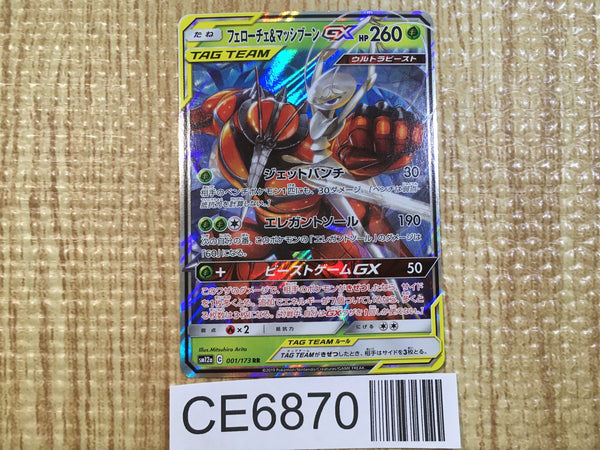 CE6870 Pheromosa Buzzwole tag team GX RR SM12a 001/173 Pokemon Card TCG Japan