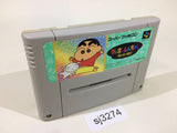 Crayon Shinchan Arashi wo Yobu Enji SNES Super Famicom Japan - SJ3274