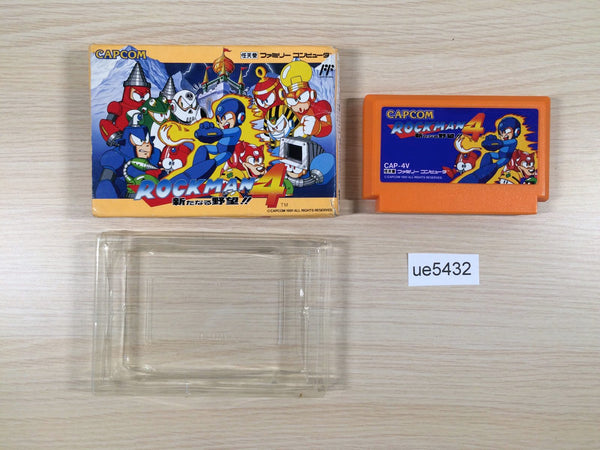 UE5432 Rockman 4 Megaman BOXED NES Famicom Japan
