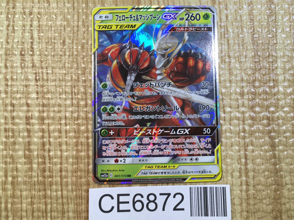 CE6872 Pheromosa Buzzwole tag team GX RR SM12a 001/173 Pokemon Card TCG Japan