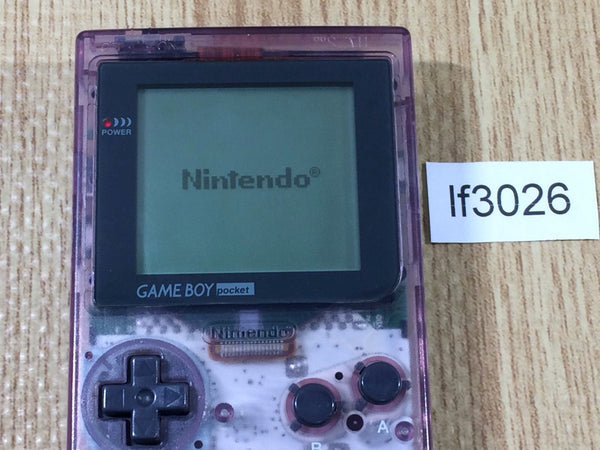 lf3026 Plz Read Item Condi GameBoy Pocket Clear Purple Console Japan