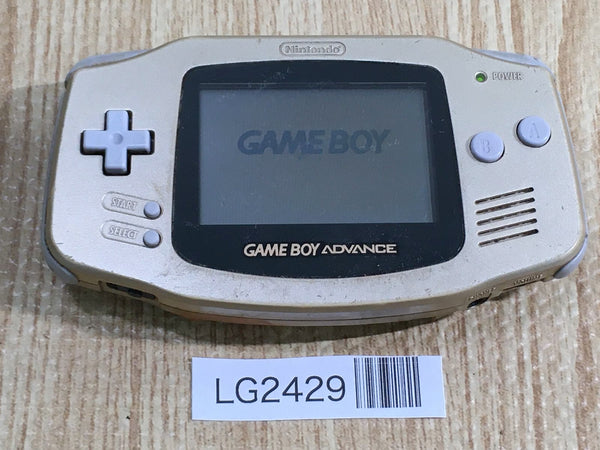 LG2429 Plz Read Item Condi GameBoy Advance Gold Game Boy Console Japan