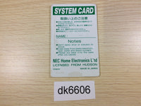 DK6606 System Card PC Engine Japan