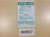 DK6607 System Card PC Engine Japan