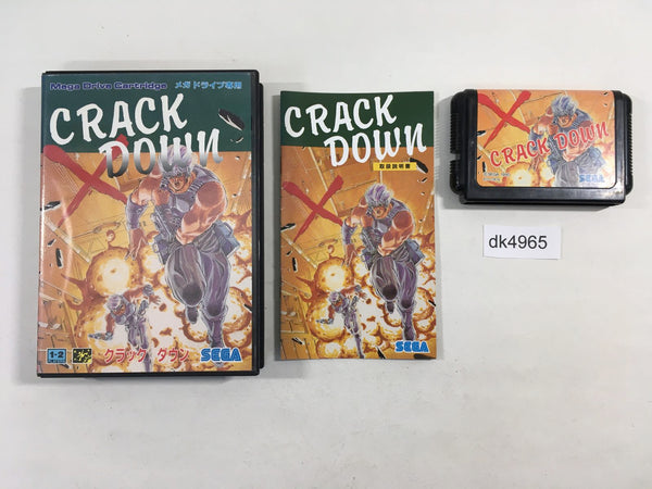 DK4965 Crack Down BOXED Mega Drive Genesis Japan
