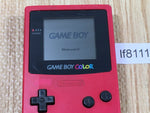 LF8111 Tested Working - GameBoy Color Red Game Boy Console Japan
