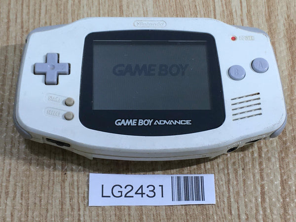 LG2431 Plz Read Item Condi GameBoy Advance White Game Boy Console Japan