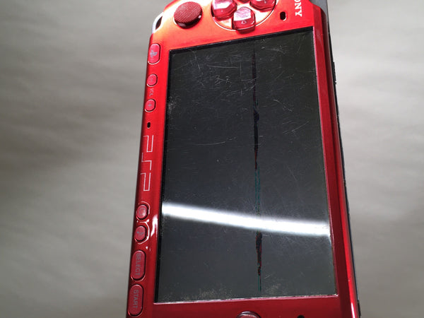 GD7186 Plz Read Item Condi PSP-3000 RADIANT RED SONY PSP