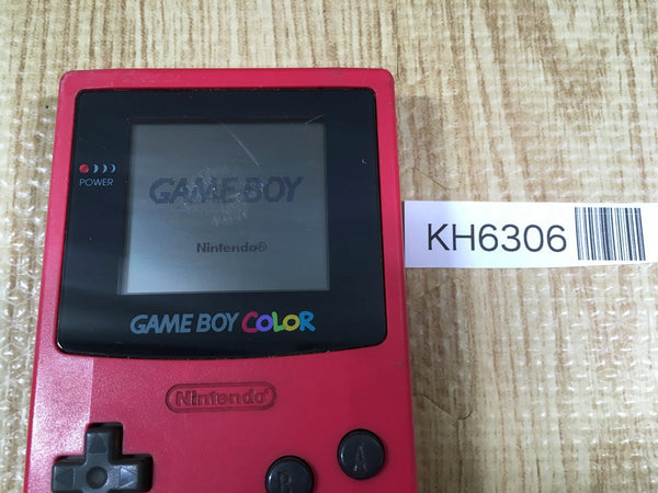 KH6306 Plz Read Item Condi GameBoy Color Red Game Boy Console Japan