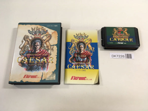 DK7226 Caesar no Yabou BOXED Mega Drive Genesis Japan