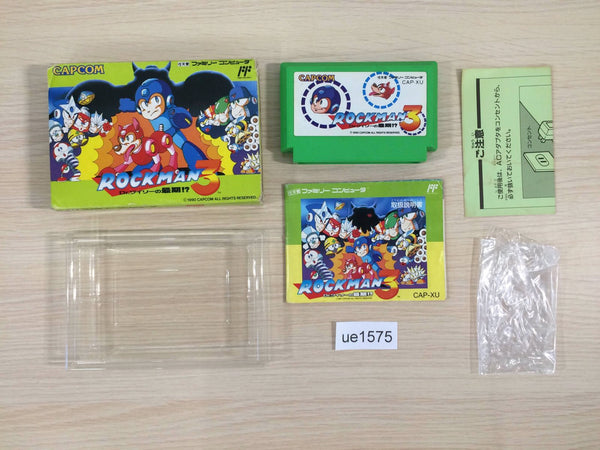 ue1575 Rockman 3 Megaman BOXED NES Famicom Japan