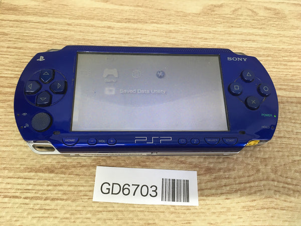 GD6703 Plz Read Item Condi PSP-1000 METALLIC BLUE SONY PSP Console Japan