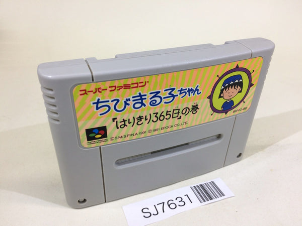 SJ7631 Chibi Marukochan Harikiri 365 Nichi no Maki SNES Super Famicom Japan