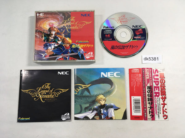 DK5381 Kaze no Densetsu Xanadu SUPER CD ROM 2 PC Engine Japan