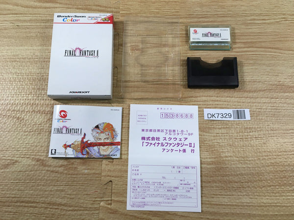 DK7329 FINAL FANTASY II BOXED Wonder Swan Bandai Japan