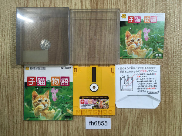 fh6855 A Kitten's Story The Adventures of Chatran BOXED Famicom Disk Japan