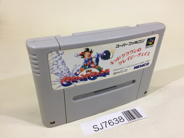 SJ7638 Kid Klown in Crazy Chase SNES Super Famicom Japan