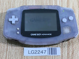 LG2247 Plz Read Item Condi GameBoy Advance Milky Blue Game Boy Console Japan