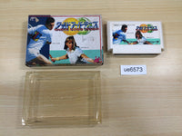 UE6573 Top Players Tennis World Super Tennis BOXED NES Famicom Japan