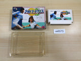 UE6573 Top Players Tennis World Super Tennis BOXED NES Famicom Japan