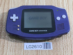 LG2610 Plz Read Item Condi GameBoy Advance Violet Game Boy Console Japan