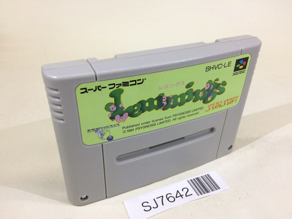 SJ7642 Lemmings SNES Super Famicom Japan